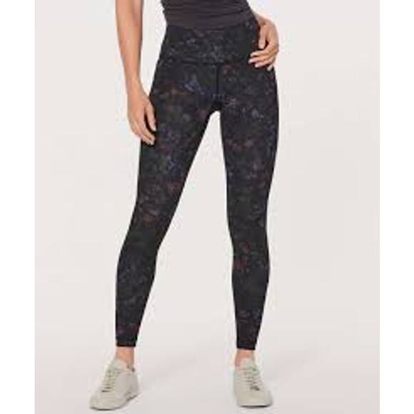 Lululemon Wunder Under Hi-Rise Tight Full-On Luxtreme 28" Frozen Flourish 4 - Picture 1 of 8
